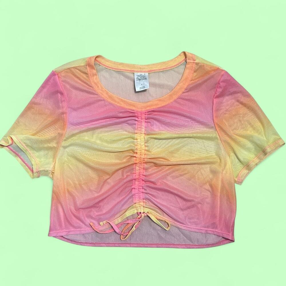 Wild fable y2k tie dye mesh